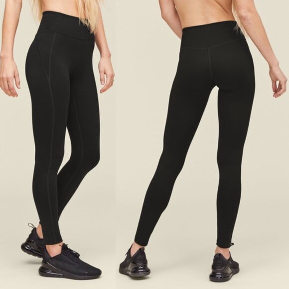 Girlfriend Collective Black High Waist Compression Leggings szXS - Picture 1 of 16